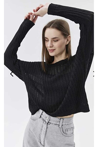 PAZEN MODA SİMLİ AJURLU KAZAK