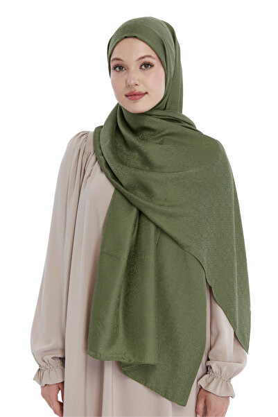 TRMODA قطن قطعة من شالات الجاكار بنقشة المونوغرام - مانع للانزلاق، لا تظهر عل...