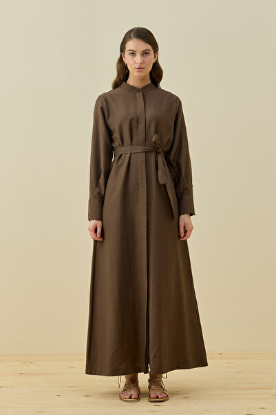 Merwishop Merwish Vietnam Dress 1777 Brown