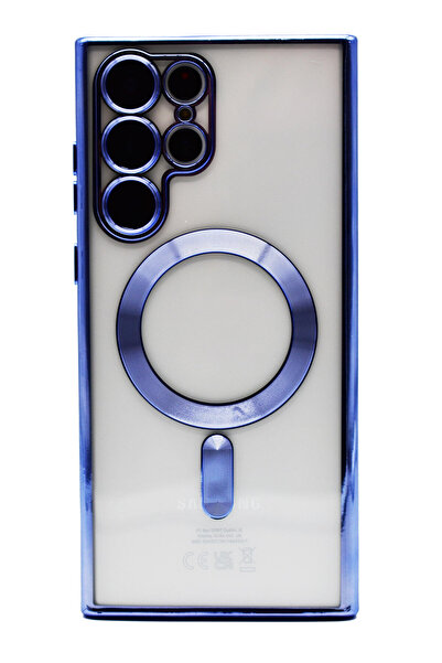 OEM Husa Luxury Magnetica, protectie camere, pentru Galaxy S22, Albastru