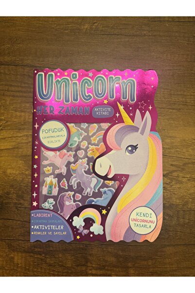 İndigo Kitap İndigo Çocuk Unicorn Her Zaman - Çıkartmalı Aktivite Kitabı