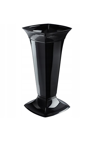 KADAX Vase Bottle For Cemetery Grave Tombstone Plastic Black 39cm Frost-resis...