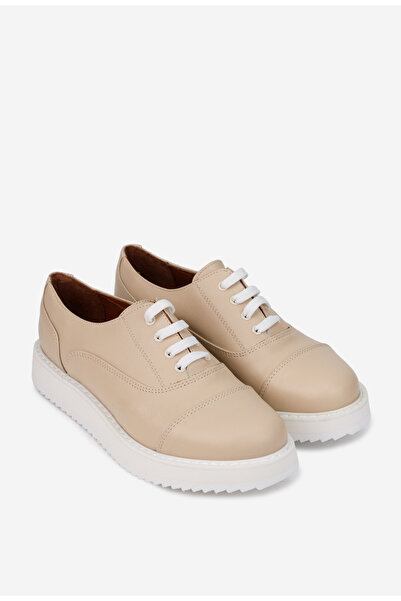 Dasha Women's beige shoes made of genuine Leather