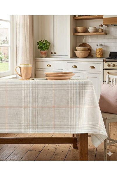 her evemağaza Boise Pvc Tablecloth 140X140 cm Beige