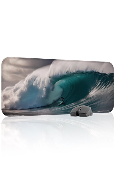 mousepad bastir Dalgalar Αντιολισθητικό Ραμμένο λαστιχένιο mousepad παιχνιδιώ...