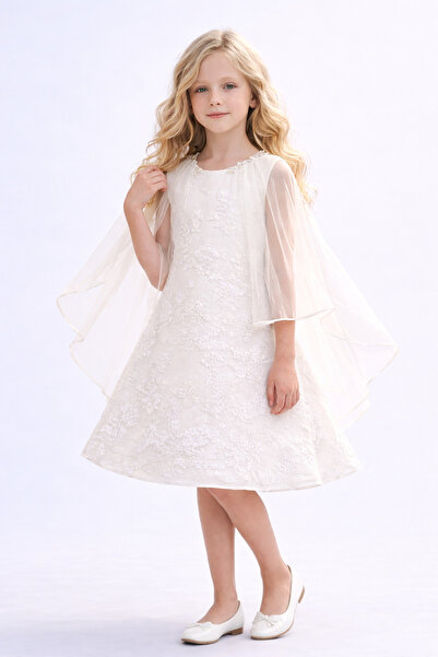 Pamina Princess Girl Rochie de seară Pamina pentru fete, ecru dantelă – Model...