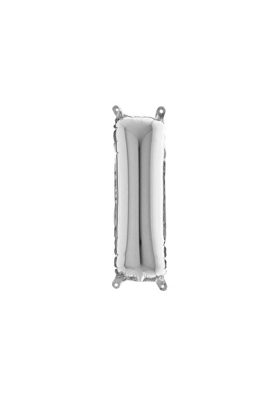 BEST PARTİ Large Size Silver Color 100 cm Letter I Foil Balloon