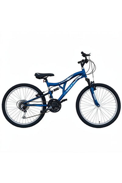 Salcano Hector 24 Jant 21 Vites Çift Amortisörlü Dağ Bisikleti Azur Mavi