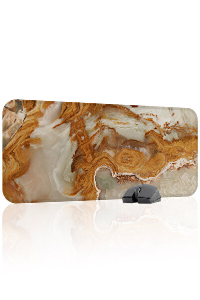 mousepad bastir Mousepad pentru jocuri din cauciuc cu cusături, marmură color...