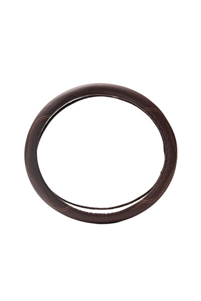 Lawazim Universal Steering Wheel Cover Anti-Slip Leather Grip Durable - Brown