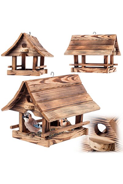 KADAX Cutie cadou mare pentru hrănitoare premium pentru păsări, tip căsuță di...