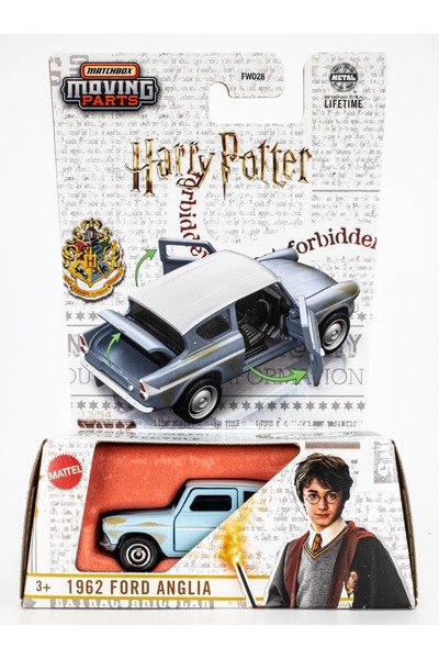 HOT WHEELS قطع متحركة من ماتشبوكس لسيارة فورد أنجليا 1962 هاري بوتر بمقياس 1:...