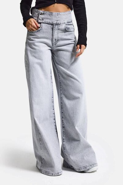 it's basic Ženske sive boje 4s6-12 palazzo kroja Sa detaljem kaiša Elastan tk...