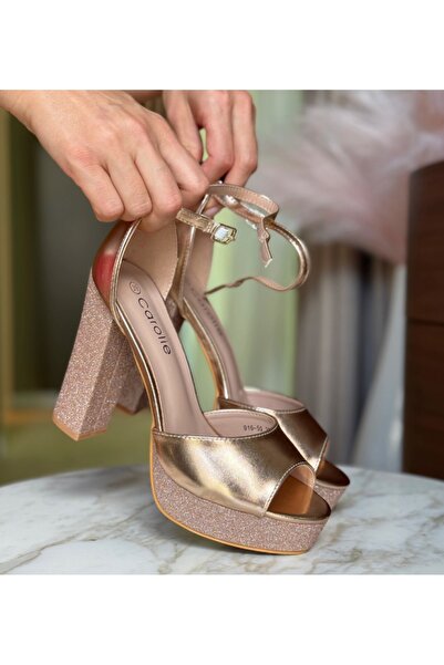 BENOTTİ Edith Gold Heeled Sandals