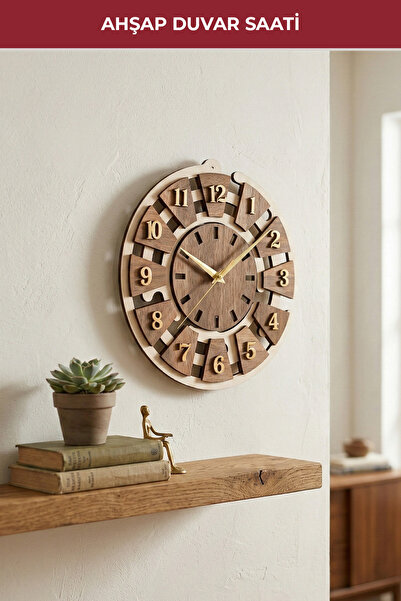 Pikas Ahşap Duvar Saati