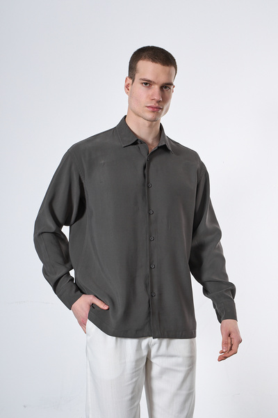 Mesfeno Oversized Modal Fabric Premium Men's Shirt