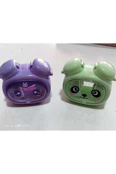 Mikro Colorful Patterned Double-Opening Pencil Sharpener with Large Chamber a...