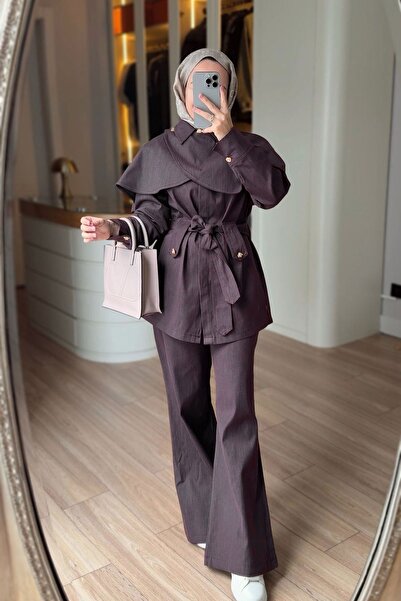 Ka Hijab Σετ Τζιν με Κάπα - Δαμασκηνί