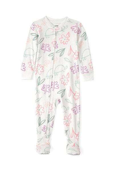 Carter's Baby Girl Patterned Booties Sleeping Bag Cream 1U854610