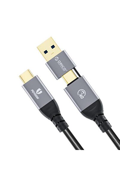 Orico Cablu USB ACC40 100W USB Type-C - USB Type-C sau USB Type A 1.5m, Negru