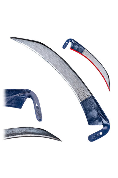 KADAX Coase manuală forjate, ascuțite, 60 cm, iarbă, metal solid, puternic, p...