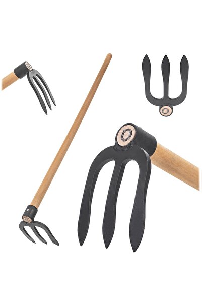 KADAX Sapă de grădină forjată 12 cm pentru plivit cu mâner din oțel premium
