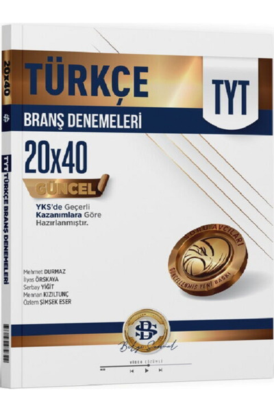 Efsane Yayınları Bilgi Sarmal TYT Türkçe 20 x 40 Branş Denemeleri / YENİ GÜNC...