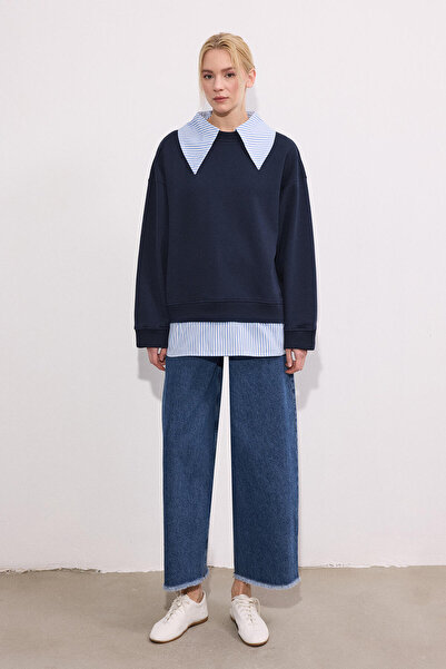 Touché Privé Contrast Striped Sweatshirt