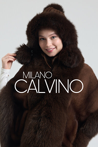 Milano Calvino Noelle Knitted Fur-Trimmed Luxury Beanie – Double Pompom Design