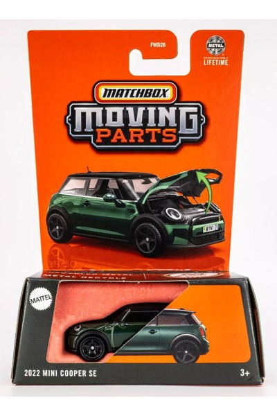 HOT WHEELS Matchbox Moving Parts 2022 Mini Cooper SE 1:64 Metal Açılır Kaput