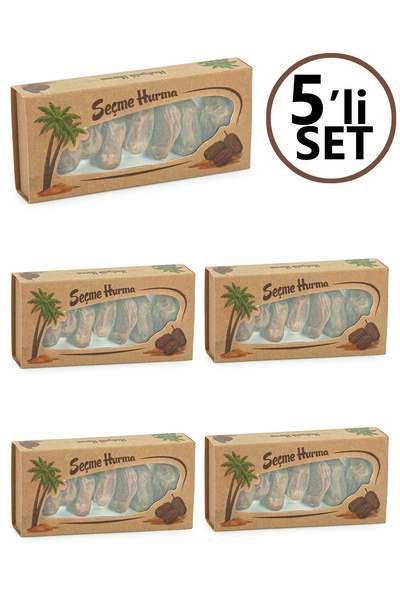 ihvan online 5 li Paket Hediyelik Özel Kutulu Hurma, İftarlık İkramlık Medine...