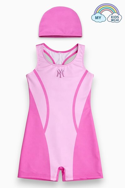 My Kids Wear Kız Çocuk Deniz Yüzücü Mayoları 5-16 Yaş 12614