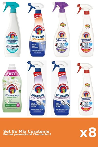 Chanteclair Set of 8 Chanteclair Cleaning Mix: Perfumed, White Musk, Anti-Odo...