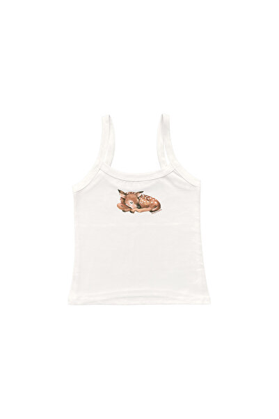 lethestudios Μπλούζα με στάμπα ελαφιού και τιράντες