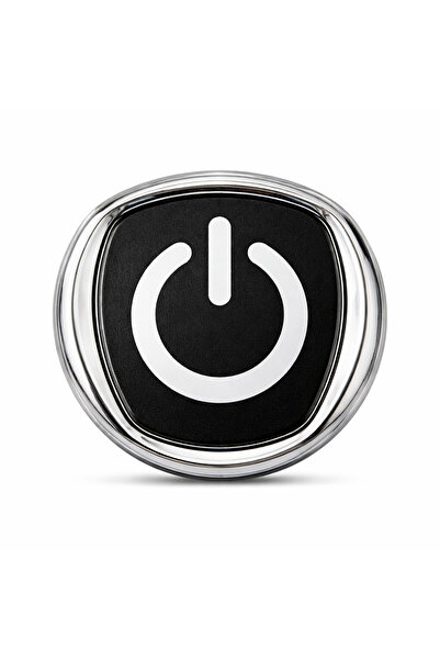 Mega Oto Market Beyaz Power Logo Metal Araç Amblemi 3D Krom Çerçeveli Oto Pan...