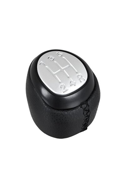 Farex Maner schimbător viteze Saab 9-3 03-12 PIELE PU NEGRU + FIR NEGRU + CUT...