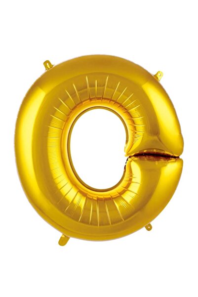 BEST PARTİ بالون فويل كبير الحجم بلون ذهبي مقاس 100 سم على شكل حرف O