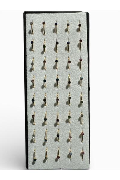 OEM Set of 40 nose ring piercings (nostril ring), different colors