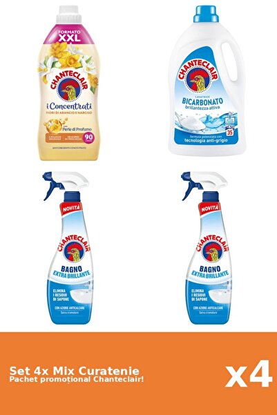 Chanteclair Set 4 Mix Curatenie Chanteclair: Bicarbonat, Clasic, Portocale