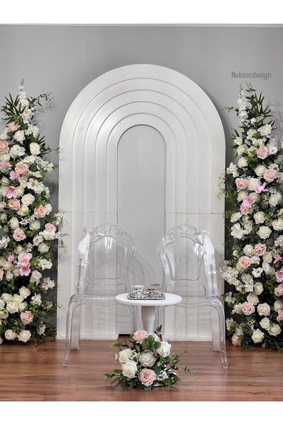 nuksoc 1 Piece Bride 1 Piece Groom Chair Ribbon Promise Engagement Decoration Ribbon