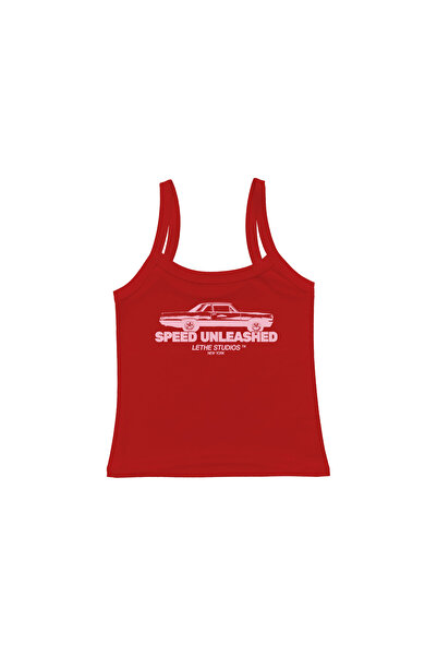 lethestudios Speed Unleashed Printed Strap Blouse