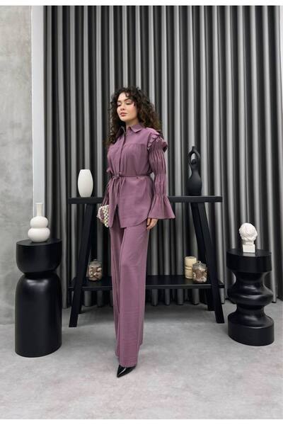 MODİVA MİX Classic Mock Neck TENCEL™ Fabric Two-Piece Set - Also Suitable for...