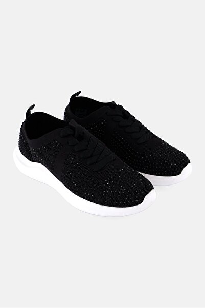 CLARKS حذاء نسائي كاجوال دانتيل من نوفا سبارك، أسود