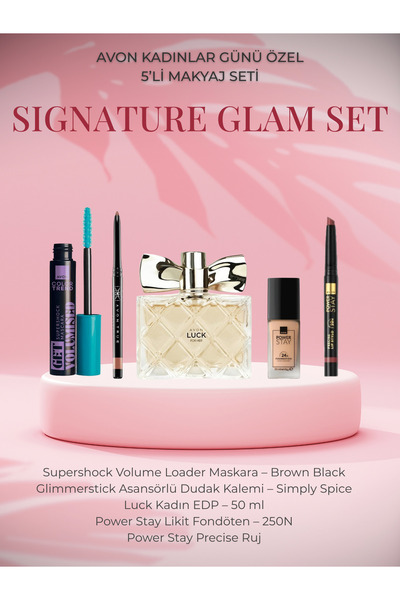 AVON Kadınlar Günü Özel 5’li Glam Paketi – Signature Glam Set