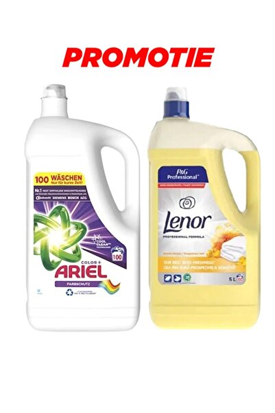 Ariel Professional 5L + Baslam Lenor, 5L
