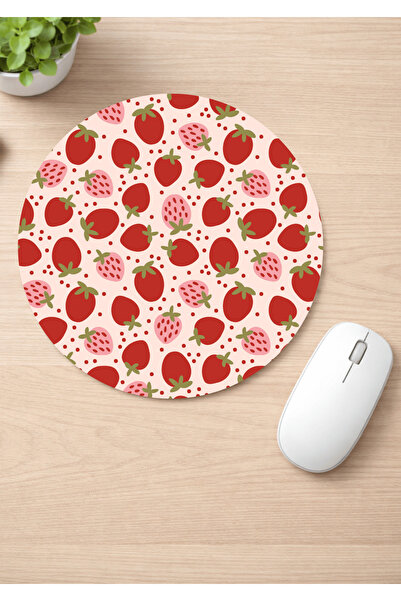 Eylül Design لوحة ماوس مستديرة مضادة للانزلاق من تشيليبر مطبوع، لوحة ماوس مريحة