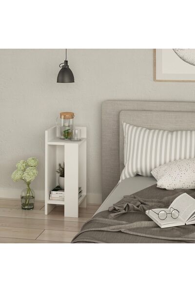 UnicUtil Noptiera, Stylish Minimalist, UnicUtil, 25 x 60 x 27 cm, Alb