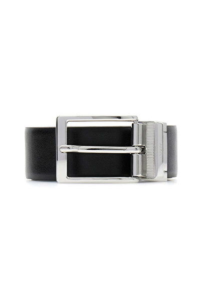 Guess Men's Milano Adjustable Reversible Leather Belt - Black