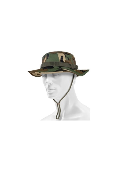 Mil-Tec Triple Laminated US GI Boonie Hat - Woodland