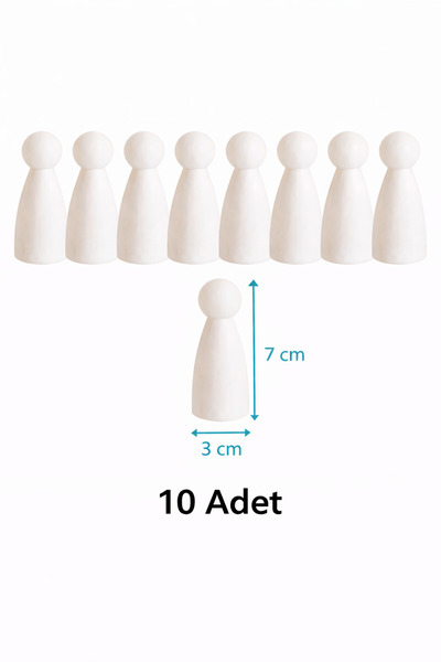 YAHO OYUNCAĞIN DOĞAL HALİ Boyanabilir Peg Bebek (plastik)